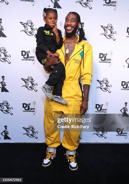 Iman Tayla Shumpert Jr. And Iman Shumpert attend the Teyana Taylor "The Album" Listening Party on June 17, 2020 in Beverly Hills, California.