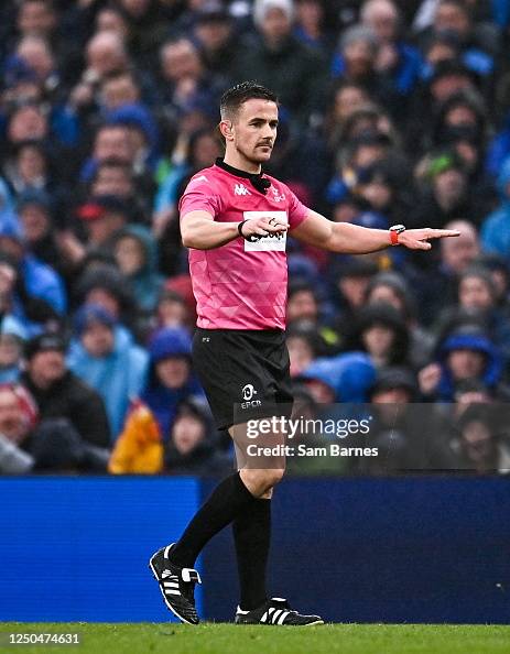 Luke Rees Referee Dublin , Ireland - 1 April 2023; Referee Luke Pearce during the ...