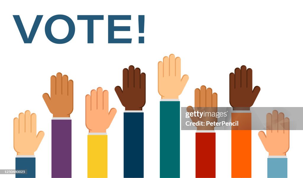 Voting Hand Vector Voting Hand