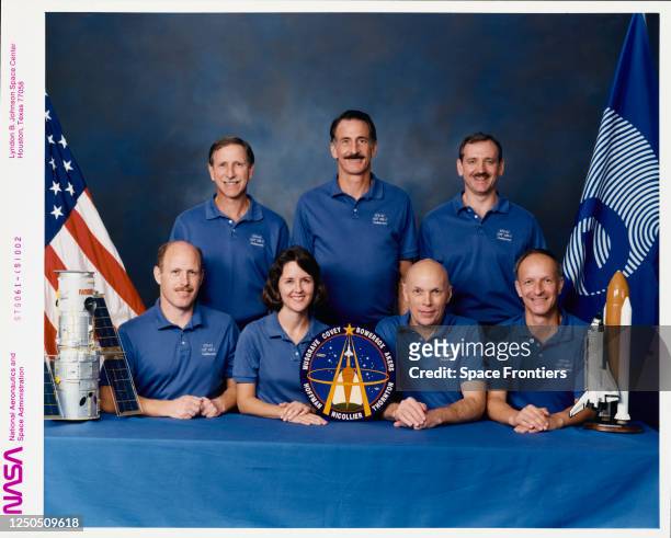 Official crew portrait of Space Shuttle Endeavour mission STS-61 crewmembers American NASA astronaut Kenneth D Bowersox, American NASA astronaut...