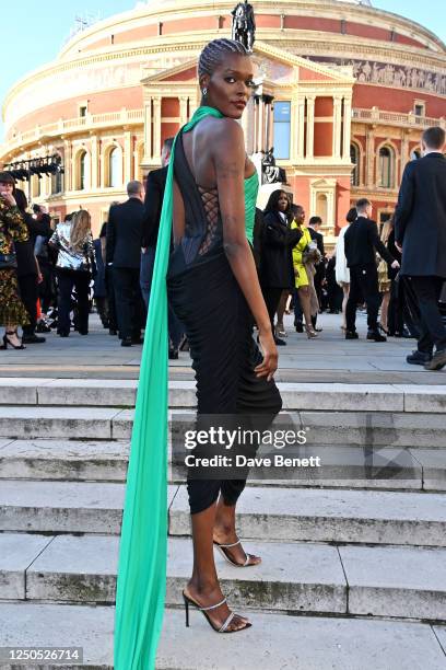 Sheila Atim attends The Olivier Awards 2023 at Royal Albert Hall on April 2, 2023 in London, England.