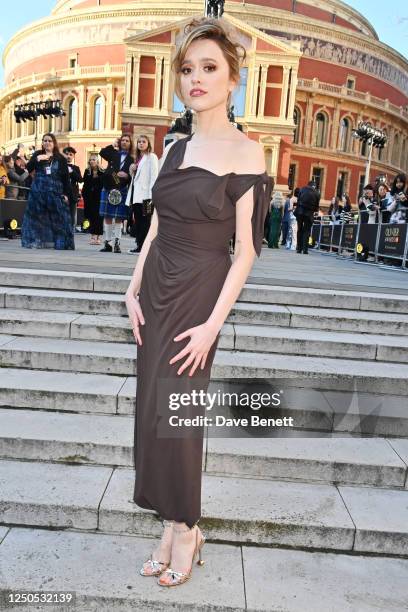 Aimee Lou Wood attends The Olivier Awards 2023 at Royal Albert Hall on April 2, 2023 in London, England.