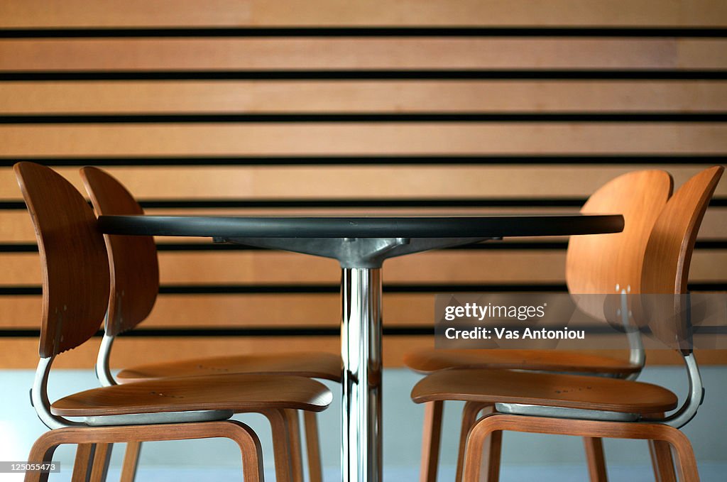 Dining table and four chairs