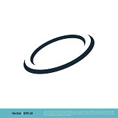 Letter O Ring Swoosh Icon Vector Logo Template Illustration Design. Vector EPS 10.