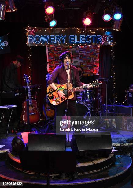 Jesse Malin and his band perform at Bowery Electric on June 18, 2020 in New York City.