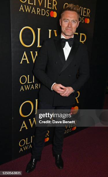 Ronan Keating poses backstage at The Olivier Awards 2023 at Royal Albert Hall on April 2, 2023 in London, England.