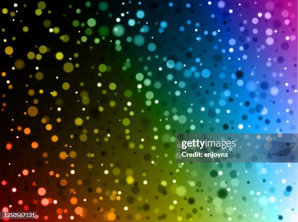 rainbow lights vector background - rainbow glitter background stock illustrations