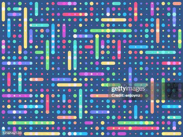 fun colorful abstract network illustration - kids background stock illustrations