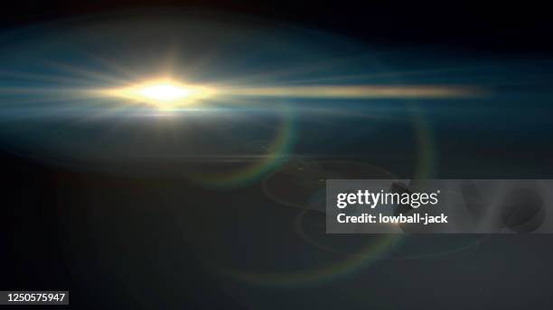 vector sunlight special lens flare light effect. optical flare star flash with rays and spotlight vector stock illustration - rainbow glitter stock illustrations
