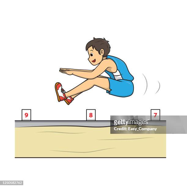 31 Long Jump Track High Res Illustrations - Getty Images