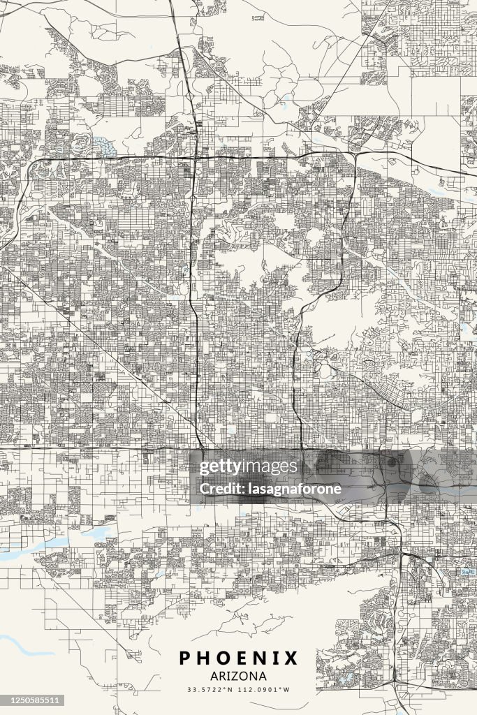 Phoenix, Mapa vetorial do Arizona