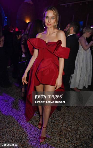 Jodie Comer attends The Olivier Awards 2023 after party at the Natural History Museum on April 2, 2023 in London, England.