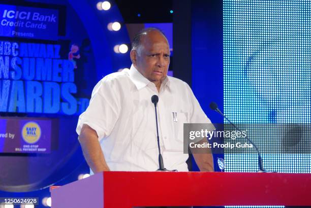 Sharad Pawar attends the CNBC Awards on September 26, 2008 in Mumbai, India.