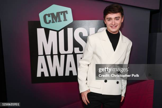 Noah Schnapp at the 2023 CMT Music Awards held at Moody Center on April 2, 2023 in Austin, Texas.