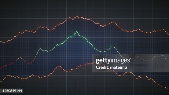 Simple Line Graph Design Simple Line Graph Design On Grid Pattern Representing Abstract Data ...