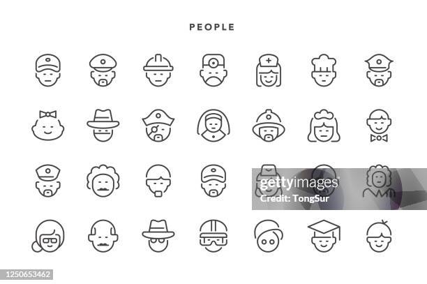 people icons - nun stock illustrations