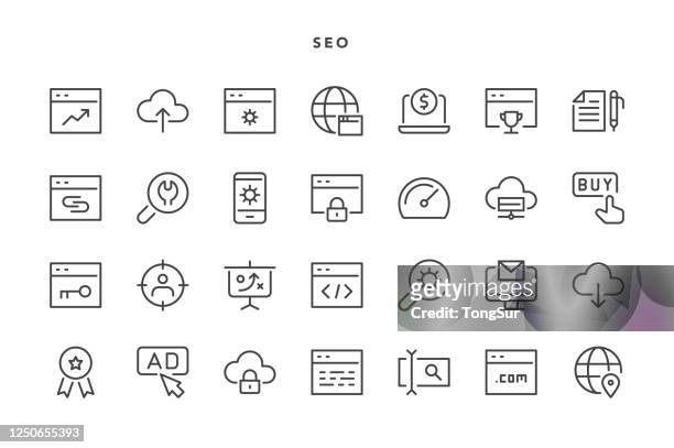 seo icons - fast form stock illustrations