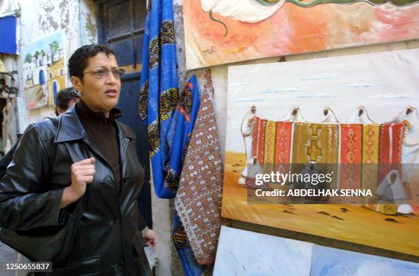 Asma Chaabi, the first-ever Moroccan woman elected mayor, in position since September 2003 in the City Hall of Essaouira, coastal town on the...