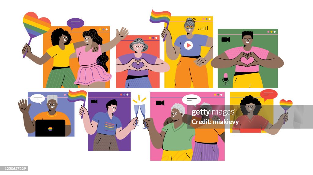 Celebrando o mês do Orgulho online