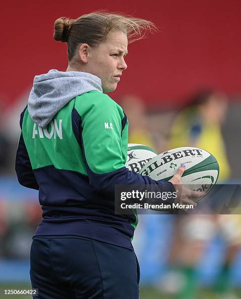 Lcc Rugby Cork , Ireland - 1 April 2023; Nicole Cronin of Ireland before the ...