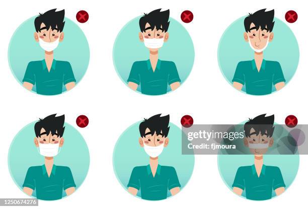 167 How To Wear Mask Correctly Stock Photos, High-Res Pictures, and ...