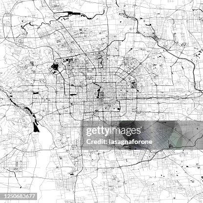 Beijing Shape Beijing China Vector Map High-Res Vector Graphic - Getty Images
