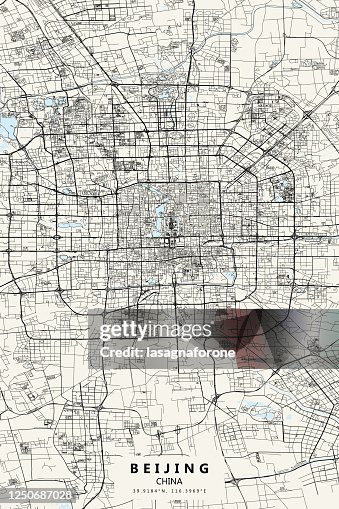 Beijing Shape Beijing China Vector Map High-Res Vector Graphic - Getty Images