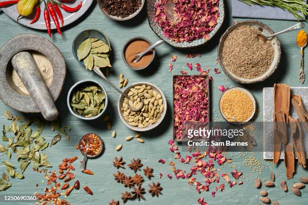 spice selection - spice stock pictures, royalty-free photos & images
