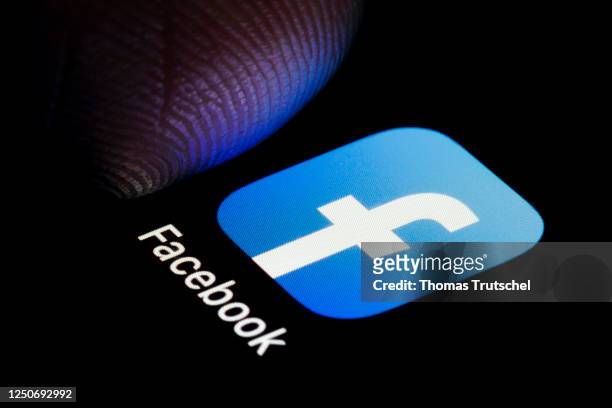 Symbolic photo: The facebook app is displayed on a smartphone on April 03, 2023 in Berlin, Germany.