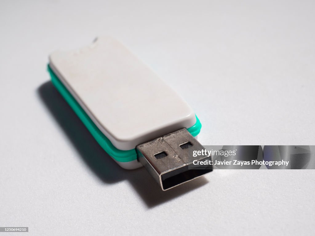From Usb Closeup Of Usb Stick Against White Background High-Res Stock Photo ...