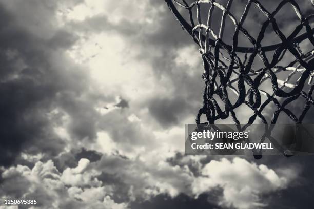 black and white basketball hoop - basketball background stock pictures, royalty-free photos & images