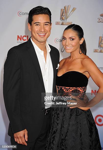 Mario Lopez and Courtney Mazza attend the 2011 NCR ALMA Awards at Santa Monica Civic Auditorium on September 10, 2011 in Santa Monica, California.