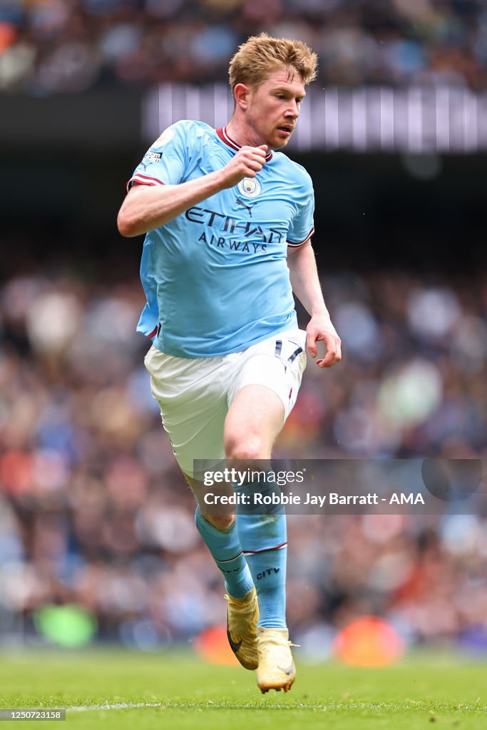 Kevin De Bruyne of Manchester City during the Premier League match