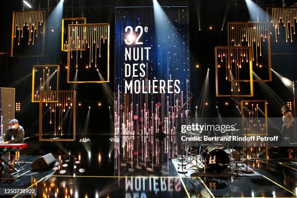 General view during the Recording of the 32nd "Nuit des Molieres" at "Theatre du Chatelet" on June 19, 2020 in Paris, France. Because of the...