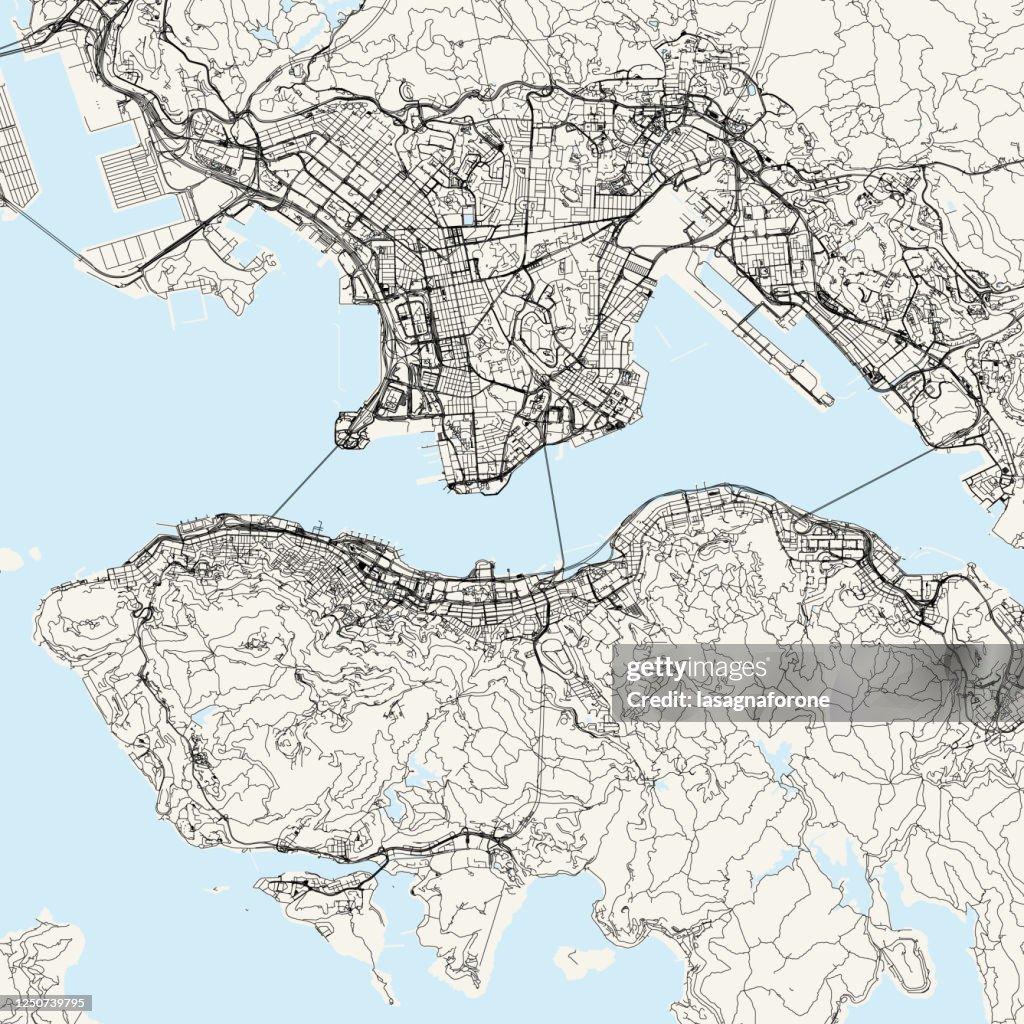 Hong Kong, Special Administrative Region of the People's Republic of China Vector Map