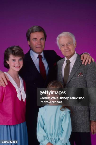 Samantha Smith, Robert Wagner, Lew Ayres, Maia Brewton promotional photo for the ABC tv series 'Lime Street'.