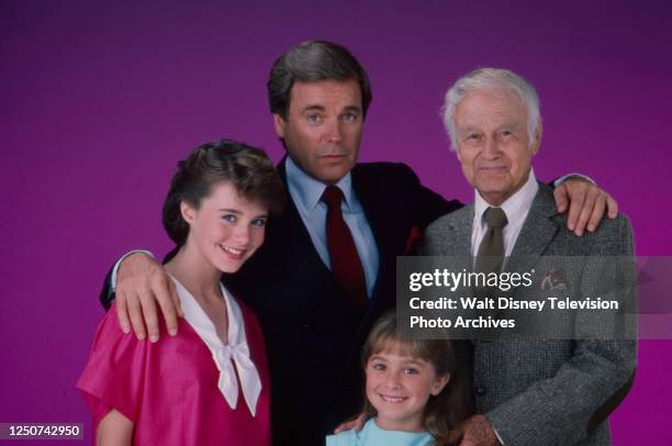 Samantha Smith, Robert Wagner, Lew Ayres, Maia Brewton promotional photo for the ABC tv series 'Lime Street'.