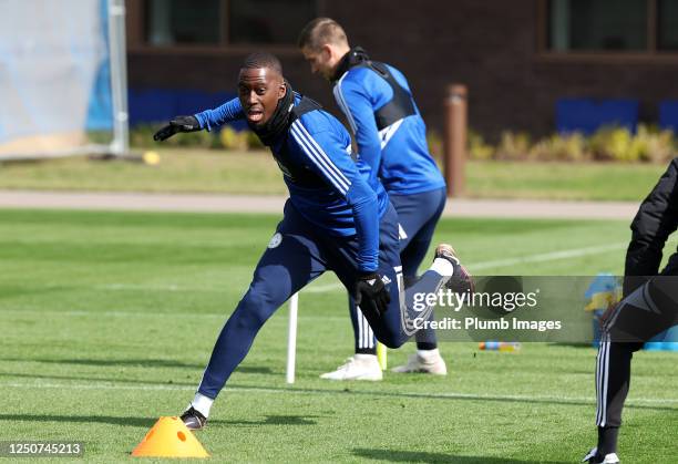 Boubakary Soumaré of Leicester City during the Leicester City training session at Leicester City Training Ground, Seagrave on April 03, 2023 in...