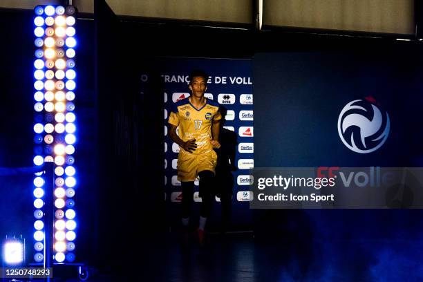 William NACK-MINYEM of Nice during the French Cup Final match between Tours and Nice at Salle Halle Carpentier on April 2, 2023 in Paris, France.