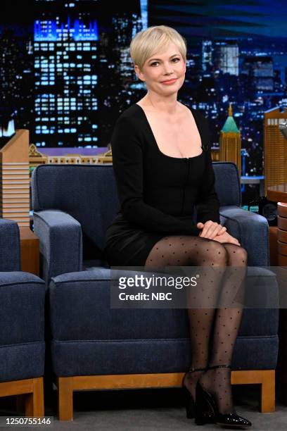 Episode 1828 -- Pictured: Actress Michelle Williams during an interview on Monday, April 3, 2023 --