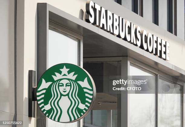Starbucks store is seen in Jinan, East China's Shandong province, March 28, 2023. On March 15 Starbucks announced its first-quarter results. The...