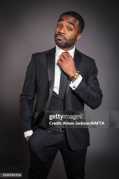 Tv and radio presenter Ore Oduba is photographed for BAFTA on May 10, 2015 in London, England.