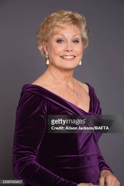 Tv presenter Angela Rippon is photographed for BAFTA on May 10, 2015 in London, England.