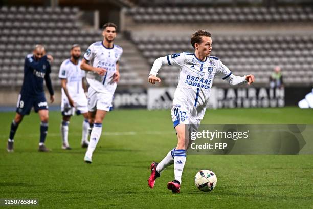 Tom DUCROCQ during the Ligue 2 BKT match between Paris and Bastia at Stade Charlety on March 18, 2023 in Paris, France.