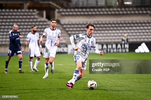 Tom DUCROCQ during the Ligue 2 BKT match between Paris and Bastia at Stade Charlety on March 18, 2023 in Paris, France.