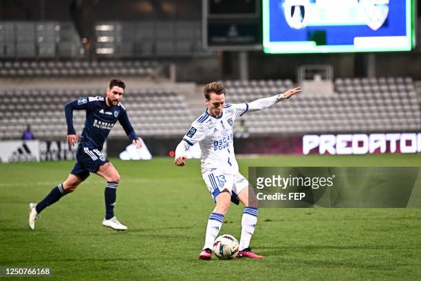 Tom DUCROCQ during the Ligue 2 BKT match between Paris and Bastia at Stade Charlety on March 18, 2023 in Paris, France.