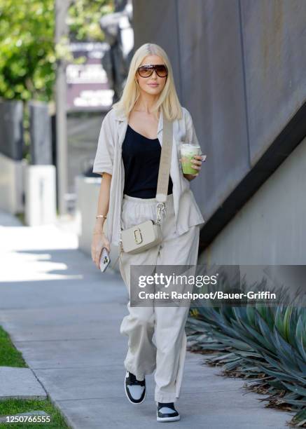 Georgia Sinclair is seen on April 03, 2023 in Los Angeles, California.