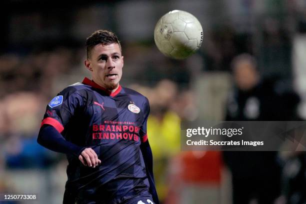 Thorgan Hazard of PSV during the Dutch KNVB Beker match between Spakenburg v PSV at the Sportpark de Westmaat on April 4, 2023 in Spakenburg...