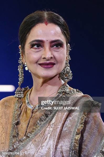 Madhya Rekha Bollywood actress Rekha attends the premiere of Amazon TV series ...