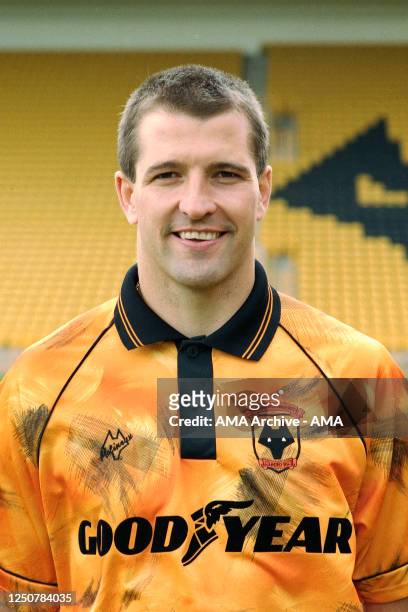 Steve Bull of Wolverhampton Wanderers during a photocall for season 1992-1993 at Molineux on 4 August 1992 in Wolverhampton, England.